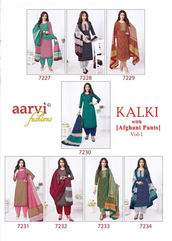 Aarvi Kalki Vol 1 Kurti Afghani Pant With Dupatta Collection